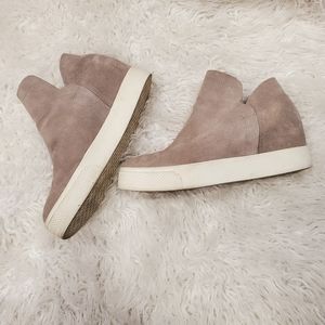 STEVE MADDEN|WOMENS WRANGLE PLATFORM SNEAKER| TAN SIZE 7.5